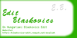 edit blaskovics business card